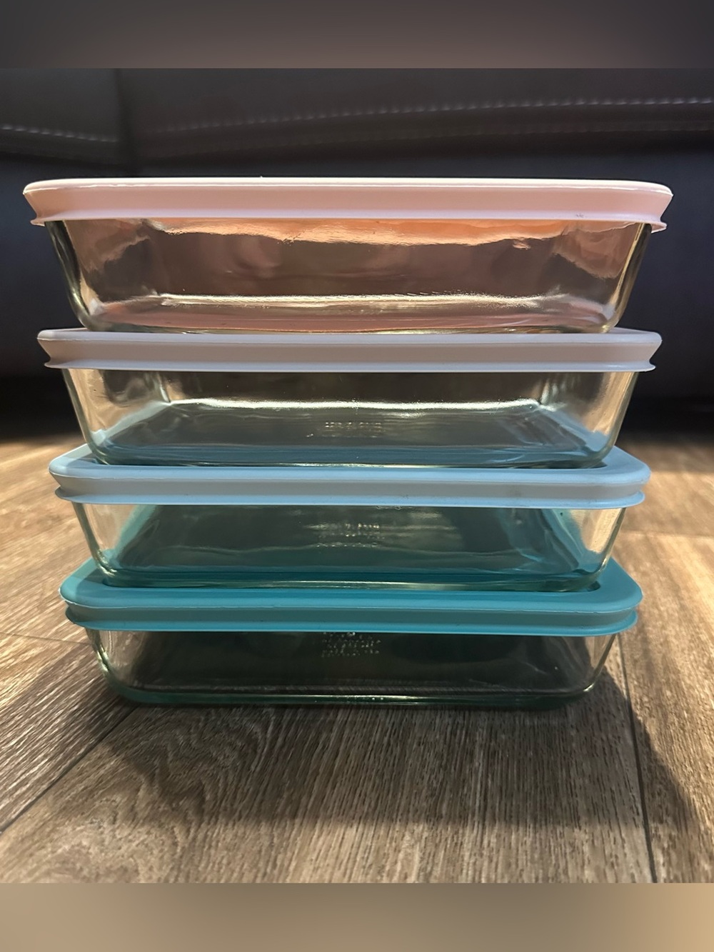 Pyrex glass food storage meal prep 3 cup lot of 4